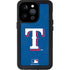 MLB Texas Rangers - Solid Distressed iPhone 15 Pro Waterproof Case